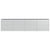 Garden Raised Bed 320x40x77 cm Galvanized Steel Silver