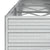 Garden Raised Bed 320x80x45 cm Galvanized Steel Silver