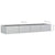 Garden Raised Bed 320x80x45 cm Galvanized Steel Silver