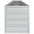 Garden Raised Bed 320x40x45 cm Galvanized Steel Silver