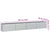 Garden Raised Bed 320x40x45 cm Galvanized Steel Silver