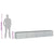 Garden Raised Bed 320x40x45 cm Galvanized Steel Silver