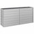 Garden Raised Bed 160x40x77 cm Galvanized Steel Silver