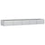 Garden Raised Bed 400x80x45 cm Galvanized Steel Silver