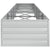 Garden Raised Bed 400x80x45 cm Galvanized Steel Silver