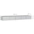 Garden Raised Bed 400x80x45 cm Galvanized Steel Silver