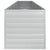 Garden Raised Bed 480x80x77 cm Galvanized Steel Silver