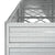 Garden Raised Bed 480x80x77 cm Galvanized Steel Silver