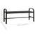 Garden Bench 124.5 cm Steel and WPC Black