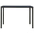 3 Piece Garden Dining Set Steel and WPC Black