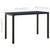 3 Piece Garden Dining Set Steel and WPC Black