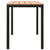 3 Piece Garden Dining Set Steel and WPC Brown and Black