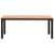 3 Piece Garden Dining Set Steel and WPC Brown and Black