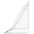 Football Goal with Net White 180x90x120 cm Steel