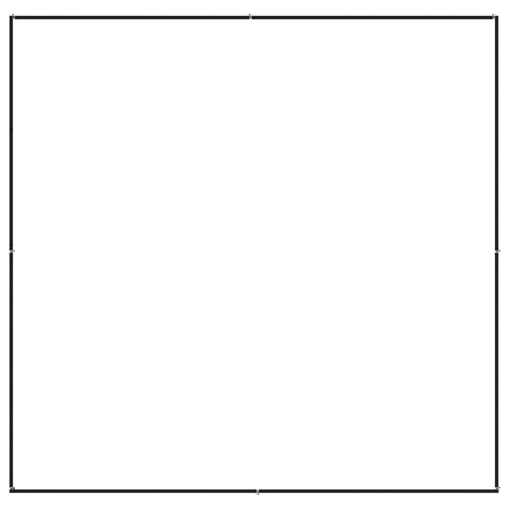 Dog Kennel Black 4 m² Steel