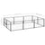 Dog Kennel Black 6 m² Steel