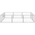 Dog Kennel Silver 6 m² Steel