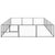 Dog Kennel Black 18 m² Steel