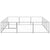 Dog Kennel Silver 12 m² Steel