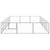 Dog Kennel Silver 18 m² Steel