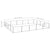 Dog Kennel Silver 20 m² Steel