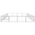 Dog Kennel Silver 36 m² Steel
