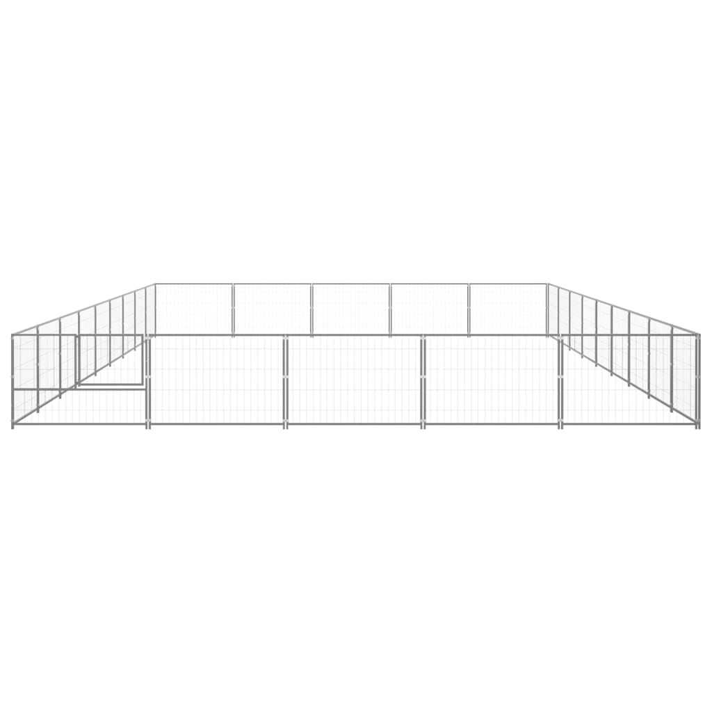 Dog Kennel Silver 45 m² Steel