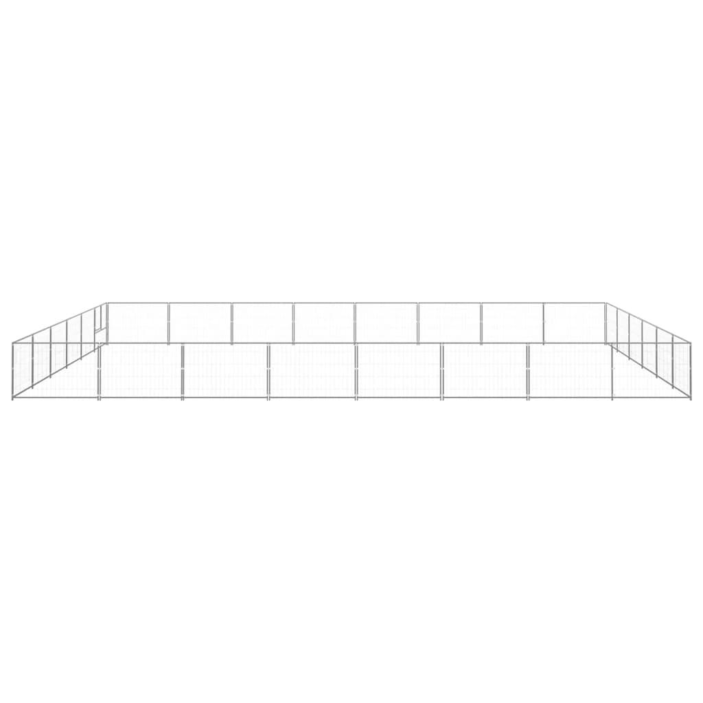 Dog Kennel Silver 48 m² Steel