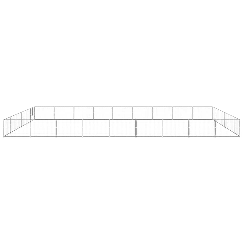 Dog Kennel Silver 54 m² Steel