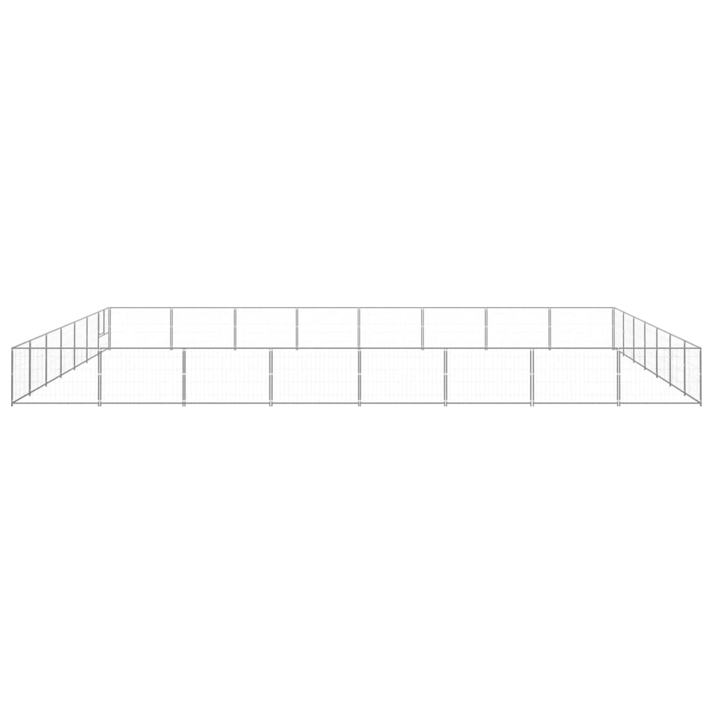 Dog Kennel Silver 56 m² Steel