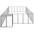Dog Kennel Black 26.62 m² Steel