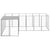 Dog Kennel Silver 4.84 m² Steel