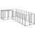 Dog Kennel Black 6.05 m² Steel