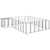 Dog Kennel Black 15.73 m² Steel