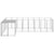 Dog Kennel Silver 6.05 m² Steel