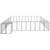 Dog Kennel Black 31.46 m² Steel