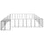Dog Kennel Black 37.51 m² Steel