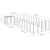 Dog Kennel Silver 13.31 m² Steel