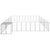 Dog Kennel Silver 37.51 m² Steel