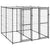 Outdoor Dog Kennel Steel with Roof 4.84 m²