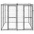 Outdoor Dog Kennel Steel with Roof 4.84 m²