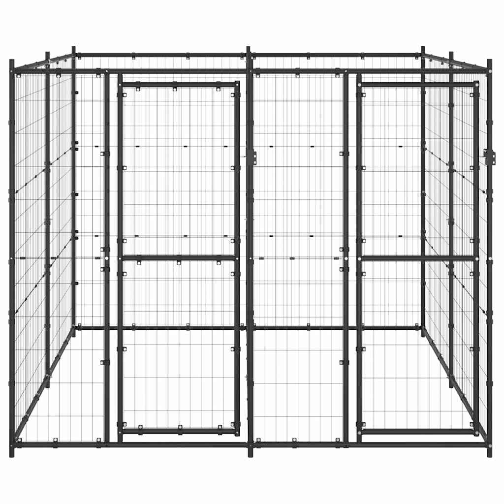 Outdoor Dog Kennel Steel 4,84 m²