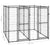Outdoor Dog Kennel Steel 4.84 m²