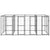 Outdoor Dog Kennel Steel 9.68 m²