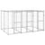 Outdoor Dog Kennel Galvanised Steel with Roof 7.26 m²