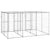 Outdoor Dog Kennel Galvanised Steel with Roof 7.26 m²