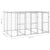 Outdoor Dog Kennel Galvanised Steel with Roof 7.26 m²