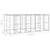 Outdoor Dog Kennel Galvanised Steel with Roof 9.68 m²