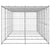 Outdoor Dog Kennel Galvanised Steel with Roof 12.1 m²