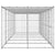 Outdoor Dog Kennel Galvanised Steel with Roof 14.52 m²